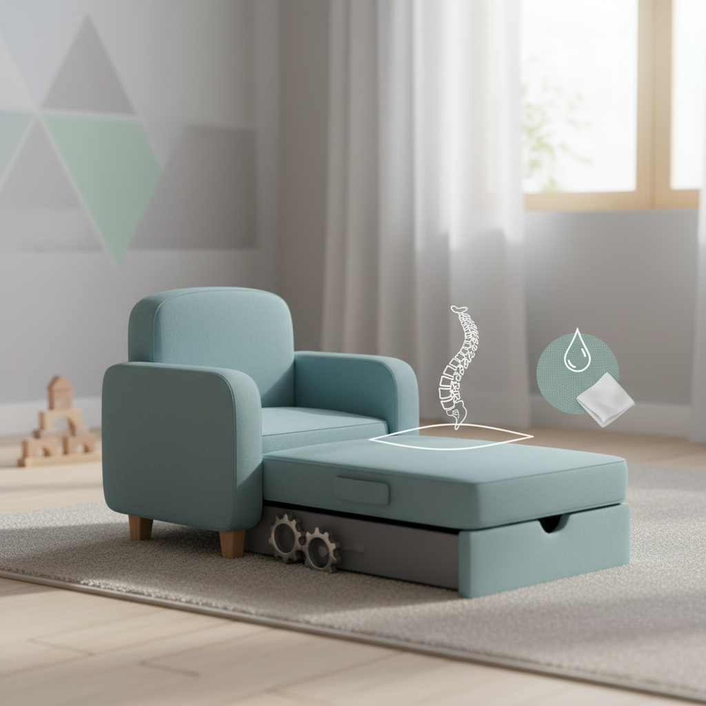 Miegamasis fotelis vaikui: kaip išsirinkti geriausią?