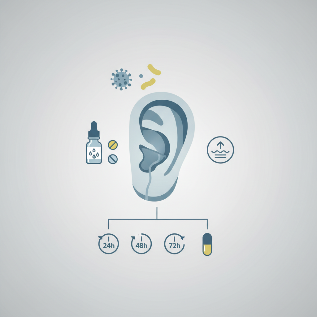 Ausies uždegimas vaikui: kada pakanka tik lašų?