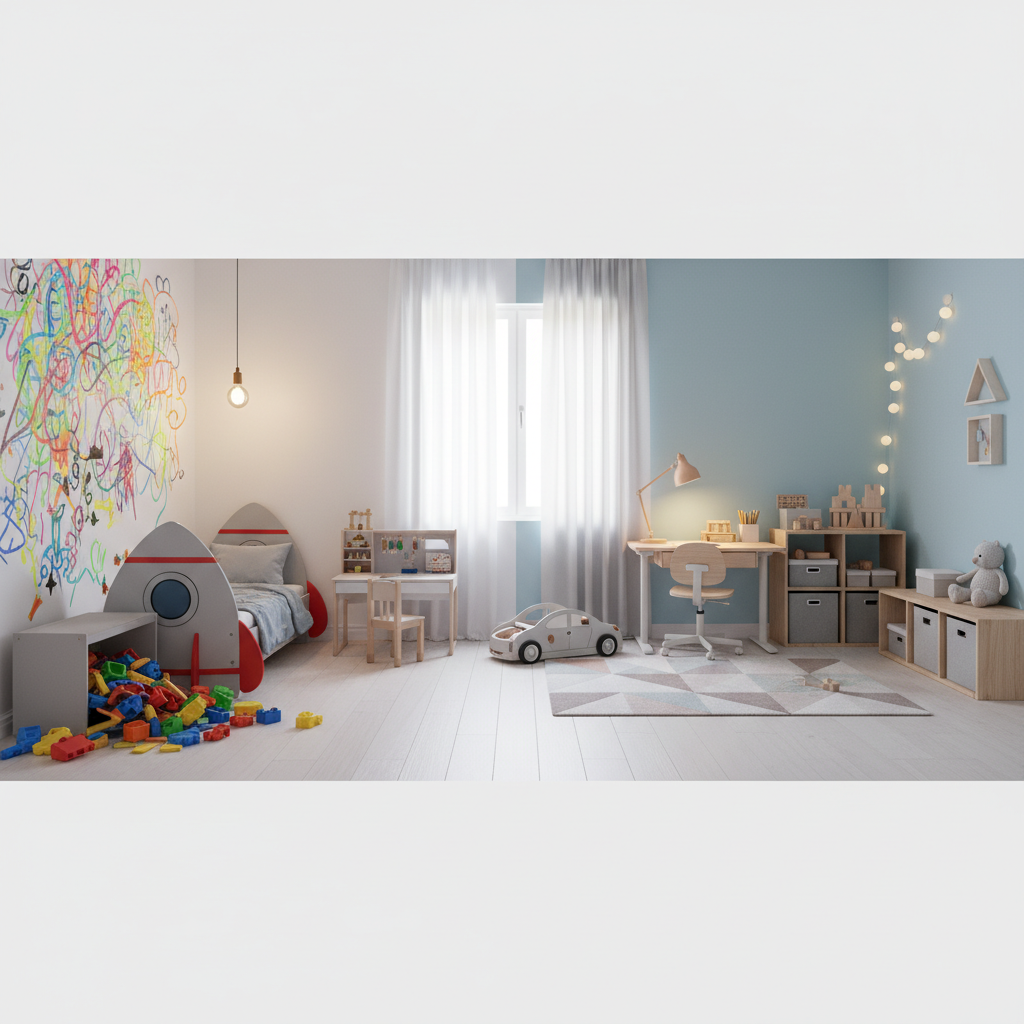 Jaukus vaiko kambarys: didžiausios tėvų interjero klaidos